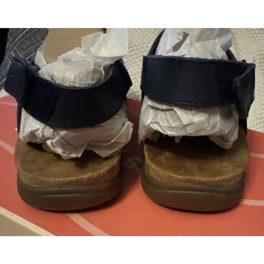 Easy Spirit Women's Mar Woven Leather Slingback Sandals Dark Blue Size 5.5 M NIB - Picture 7 of 9